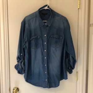 Lane Bryant soft denim shirt